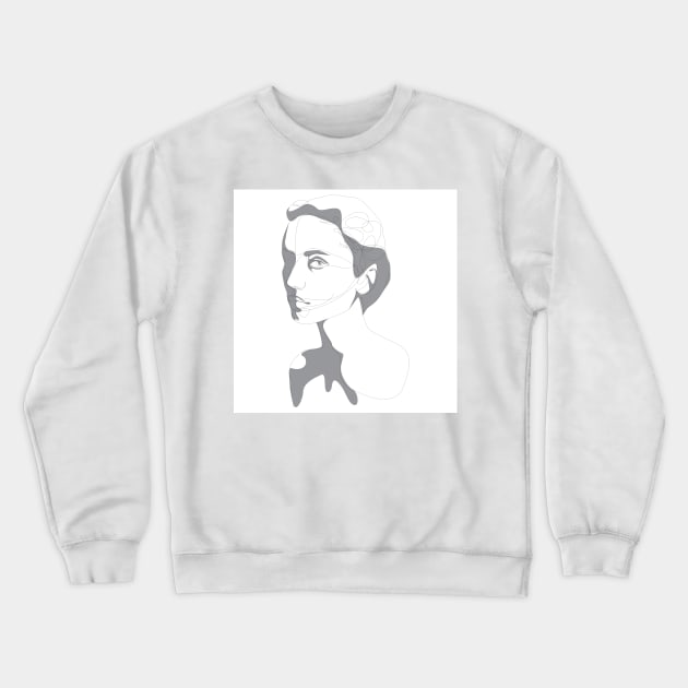 portrait Crewneck Sweatshirt by addillum